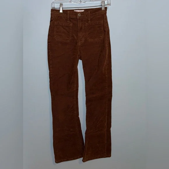 Gap Brown High Rise Corduroy '70s Flare Pants (Size 25) - Picture 5 of 11